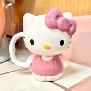 Pink Hello Kitty Figurine Mug